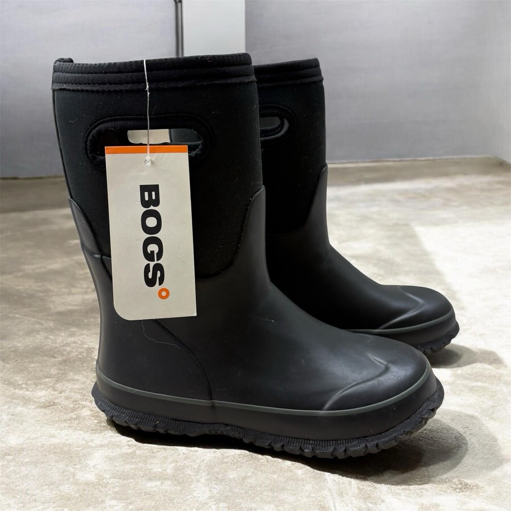 NEW BOGS Youth Waterproof Winter Boots 78755-001 Grasp Black Size 3